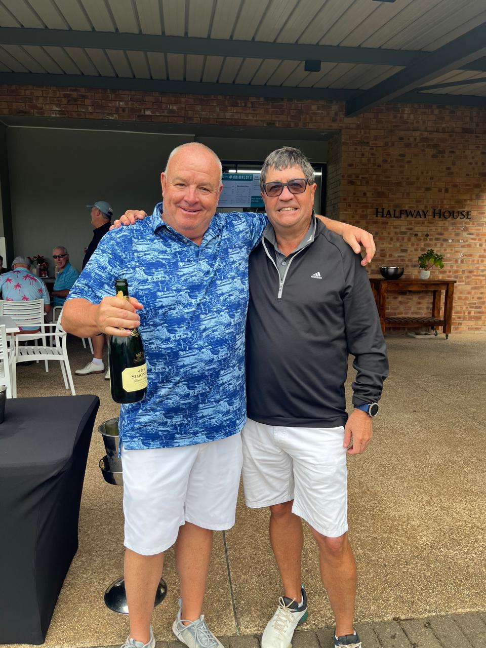 Mike with Ian Horsfield.